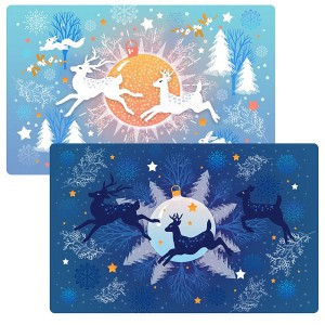 Салфетка "Волшебный олень", 41*26см (кратность 8!!!) МТ2-146 Мультидом