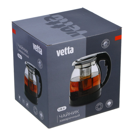 VETTA Ория Чайник заварочный 1,8л, пластик, нерж. сталь