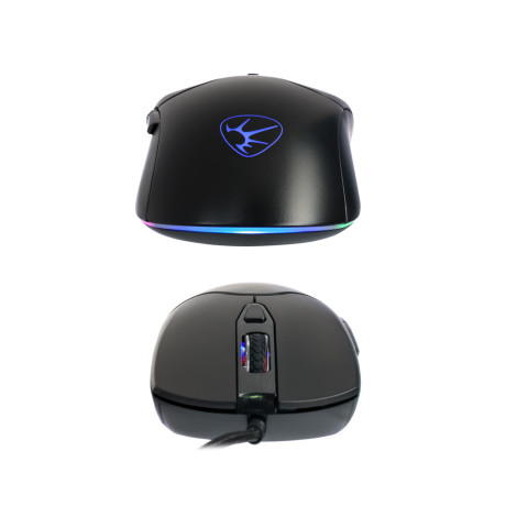 BY Игровая мышь проводная Grenade 12800dpi,6D,A825,RGB,220см