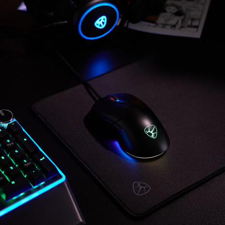 BY Игровая мышь проводная Grenade 12800dpi,6D,A825,RGB,220см