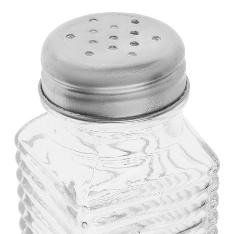 Солонка 8,8х3,4см, стекло, сталь