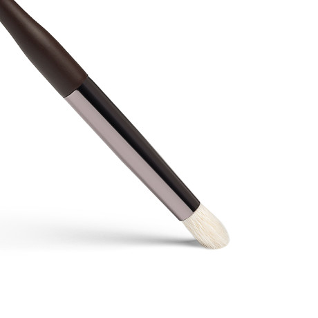 ЮНИLOOK Кисть для нанесения и растушевки теней, натуральный ворс, дерево, металл 15,7см