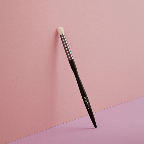 ЮНИLOOK Кисть для нанесения и растушевки теней, натуральный ворс, дерево, металл 15,7см