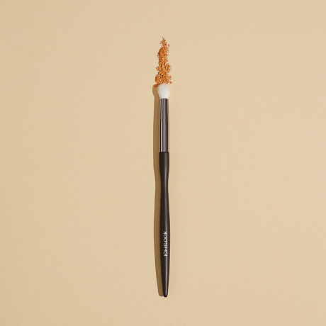 ЮНИLOOK Кисть для нанесения и растушевки теней, натуральный ворс, дерево, металл 15,7см