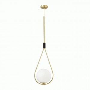 ODEON LIGHT 4810/1A PENDANT ODL21 447 золтой/черн./бел. св-к подвесной E14 1x40W D=260мм FLARI