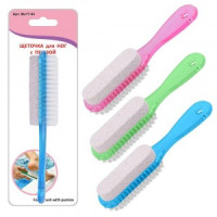 Щетка для ног с пемзой микс (кратность 6шт!!!) MJ17-54 Мультидом