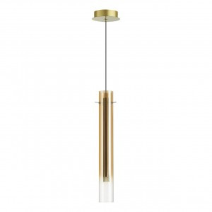 ODEON LIGHT 5061/5LB PENDANT ODL24 317 зол./янтарный/мет/стекло Подвес LED 4W 3000K SHINY 89