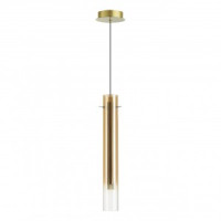 ODEON LIGHT 5061/5LB PENDANT ODL24 317 зол./янтарный/мет/стекло Подвес LED 4W 3000K SHINY 89