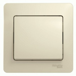 Systeme Electric GLOSSA выкл. СУ 1 кл. беж. (пл.осн.) GSL000212 (15!)