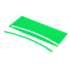 NG Набор светоотражающих наклеек, 8 штук, 21*0,9 см, зеленый