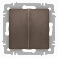 ЭРА Intro Accent мех. выкл. (перекл.) СУ 2 кл. проходн. 10А 250В, бронза 6-107-08