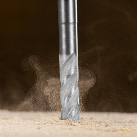 Бур по бетону, цельная крестовая пластина, 10x115 мм, SDS PLUS Denzel