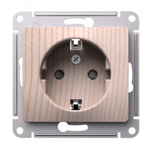 Systeme Electric GLOSSA мех. мех. роз. СУ 1 мест. (земля, штор.) 16А сосна GSL001545 (5!)