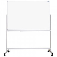 Доска магнитно-маркерная OfficeSpace,100*150см,двусторонняя,поворотная,мобильная,фиксатор Арт.307560