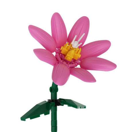 Конструктор в виде цветка, 38-68 дет., ABS, 8х3,5х13см, 4 вида