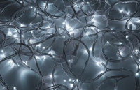 Гирлянда-нить ул. Дюраплей 200LED белый, 20м. IP67, бел.кауч. соед. (б/п 677589) 315-145 Neon Night