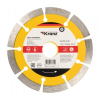 Диск алмазный отрезной сегментный 125x22.2x1.8x10 мм KRANZ (цена за шт) KR-90-0101