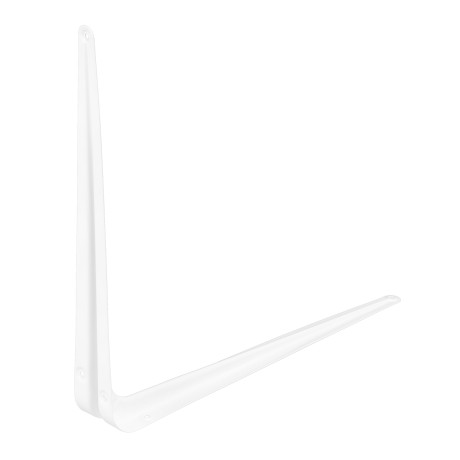 Кронштейн угловой с ребром, 400 х 450 мм, белый Сибртех