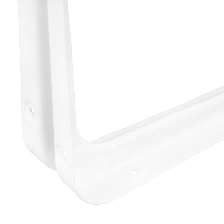 Кронштейн угловой с ребром, 400 х 450 мм, белый Сибртех