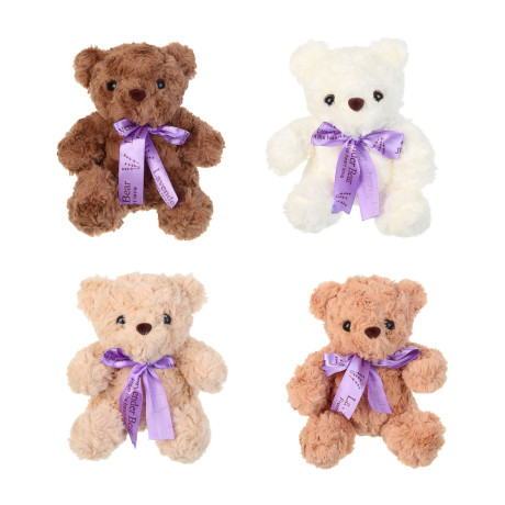 ИГРОЛЕНД Игрушка мягкая "Медведь", 18 см, полиэстер, 4 цвета