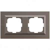 OVIVO Рамка СУ 2 мест. QUANTUM, медь, 405-330000-226