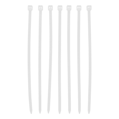 Хомуты, 100 x 2.5 мм, пластиковые, белые, 100 шт Сибртех