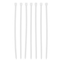 Хомуты, 100 x 2.5 мм, пластиковые, белые, 100 шт Сибртех