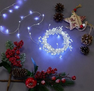 Гирлянда-нить св/д "Роса" 5м 125LED белый, провод прозрач ULD-S0500-125/DTA WHITE IP20 DEWDROP Uniel