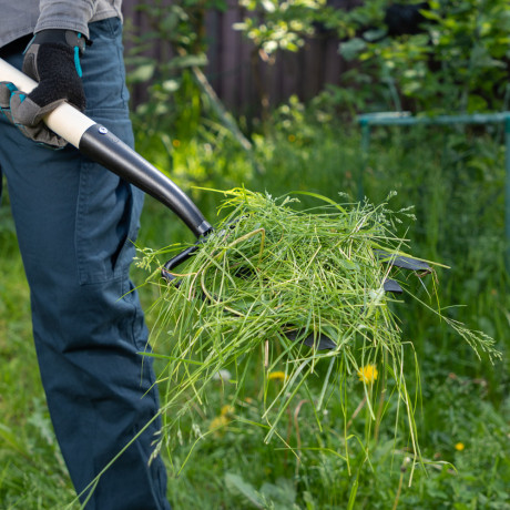 Вилы 4 - х рогие, копальные, 190х220х1320 мм, кованые, деревянный черенок, Арти,