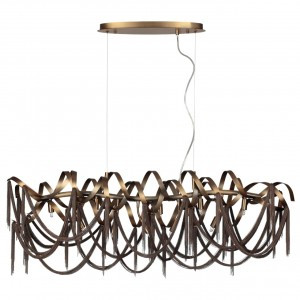 ODEON LIGHT 5066/10 HALL ODL24 397 античн.бронза/коричневый/мет/мет Люстра G9 10x40W CHAINY 91