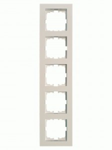 Lezard VESNA рамка СУ 4 мест. (вертик) перламутр 742-3000-154
