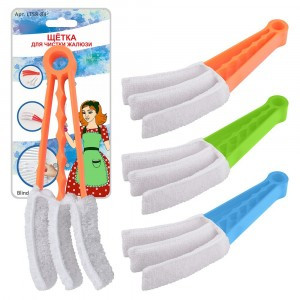 Щетка д/жалюзи (кратность 6шт!!!), пластик, микрофибра LT58-84 Мультидом
