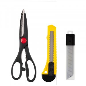 Набор инструментов 7 предметов (ножницы, нож технич, лезвия) 105597