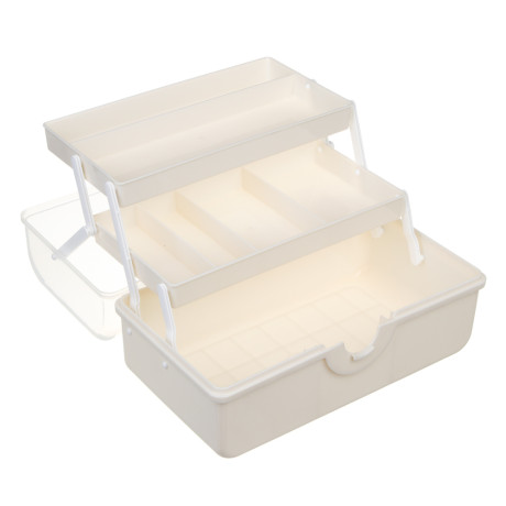 Бокс для таблеток тм VETTA, складной, 2 полки, пластик, 28,5х15,5х15,5см