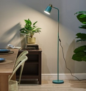 Uniel св-к напольный торшер Е27 60W, мех.выкл., металл/пластик, зелёный UML-T700 GREEN