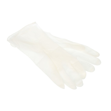 Перчатки хозяйственные ультра-прочные, тм VETTA, ПВХ, 55 гр, размер M, цвет белый, поливинилхлорид