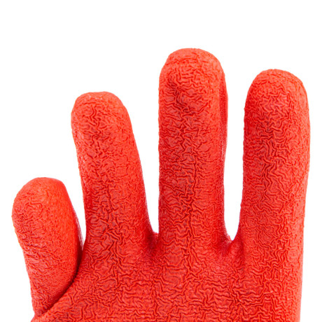 Перчатки трикотажные полиэфирные, латексное рельефное покрытие, Россия, Сибртех