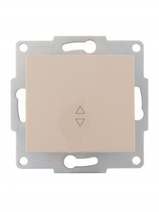 Lezard KARINA мех. выкл. СУ 1 кл. 10А (проходн.) крем (корп. ABS) 707-0388-105