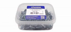 Саморез п\ш остр 4,2*19 графит RAL 7024 (200шт) 1/6 НАКРЕПКО 205229