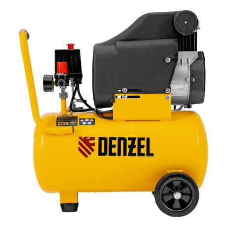 Компрессор воздушный DLC1300/24 безмасляный 1.3 кВт, 24 литра, 206 л/мин Denzel