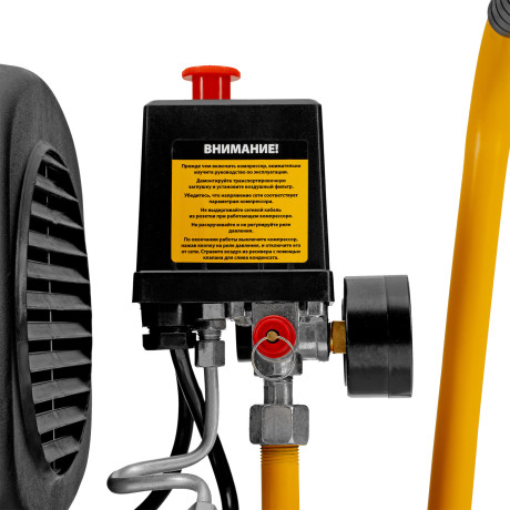 Компрессор воздушный DLC1300/24 безмасляный 1.3 кВт, 24 литра, 206 л/мин Denzel