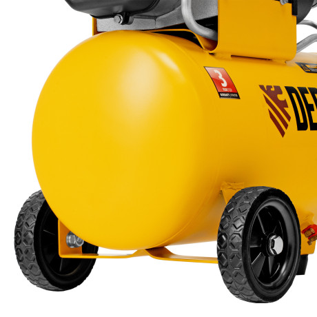 Компрессор воздушный DLC1300/24 безмасляный 1.3 кВт, 24 литра, 206 л/мин Denzel