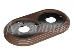 МЕЗОНИНЪ РЕТРО УСАДЬБА Рамка 2-местная пластиковая, какао GE30702-70