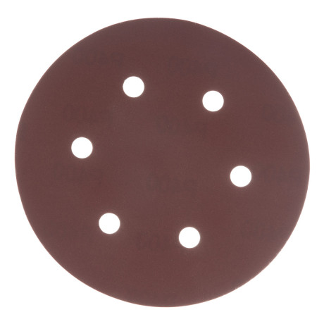 Круг абразивный на ворсовой подложке под "липучку", перфорированный, P 400, 150 мм, 5 шт Matrix