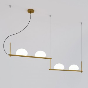 Eurosvet св-к подвесной G9 4x25 Вт 1560х1560х1200 металл белый/латунь Stair 70145/4 a061376