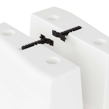 Кашпо на перила 29х29х20 см Белый БШ8913 х8