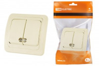 TDM Валдай выкл. СУ 2 кл. 10А сл. кость (инд.) (10!) SQ1804-0106