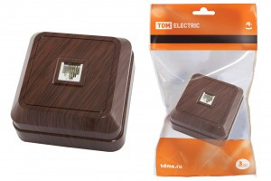 TDM Ладога роз. телеф. ОУ 1 мест. бук (RJ11) (10!) SQ1801-0041