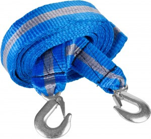 Трос буксир ЗУБР "ЭКСПЕРТ", 2 крюка, сумка, 5м, 5т zu61215-5