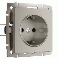 Werkel мех. роз. СУ 1 мест. 16A земля шторки (дымчатый) W1271104